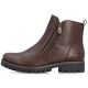 9. Women's brown leather ankle boots with zipper Rieker 78556-28