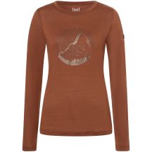 SUPER.NATURAL W Mountain Mandala Tree LS Women's Long-Sleeve Shirt, Brown