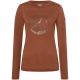 SUPER.NATURAL W Mountain Mandala Tree LS Women's Long-Sleeve Shirt, Brown