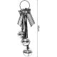 5. DECORATIVE BALL DECORATION, LENGTH 46 CM, RED