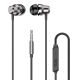 Dudao X10PRO in-ear headphones, wired, 3.5mm mini jack - black