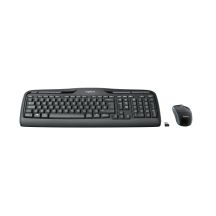 Logitech 920-03999 Membrane Keyboard + Mouse Set (USB 2.0; (DE); black; optical)