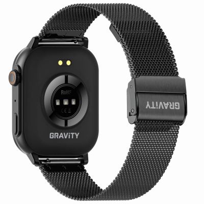 8. GRAVITY GT15-12 Women's Smartwatch Navy Blue Silicone Strap + Black Bracelet
