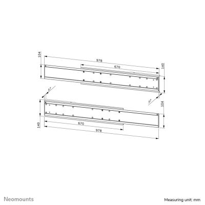 14. Neomounts dual screen TV mount ADM-875BL2