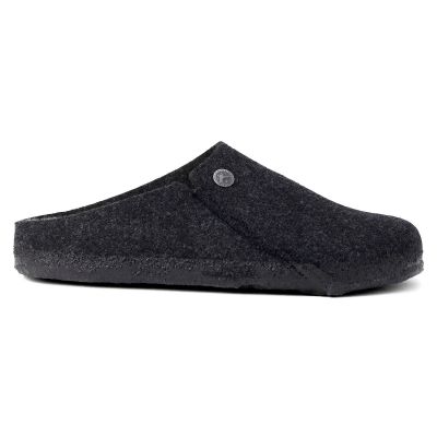 9. Birkenstock Anthracite wool felt insulated slippers for women/men narrow (1015084)