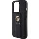 9. Guess Grip Stand 4G Saffiano Strass case for iPhone 15 Pro Max - black