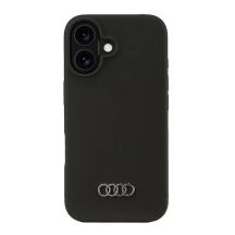 Audi Silicone Case iPhone 16 6.1" black/black hardcase AU-LSRIP16-Q3/D1-BK