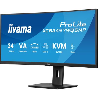 48. iiyama XCB3497WQSNP-B1 34" Monitor - Flat Screen - 86.4 cm