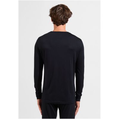 9. Odlo BL TOP crew neck l/s MERINO 200 men's t-shirt size M Black
