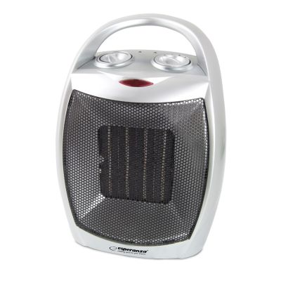 6. Esperanza EHH006 electric fan heater (1500W; 3 heating levels; black, silver)
