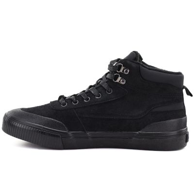 7. Men's high-top sneakers, insulated, black, Big Star UU174305