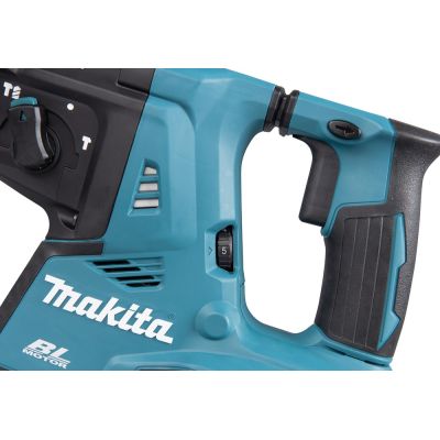 6. Makita Hammer Drill 2x18V DHR281PT2J 2.9J 2x5.0Ah BL + handle