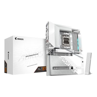 2. GIGABYTE X870 AORUS STEALTH ICE AMD X870 AM5 ATX Socket