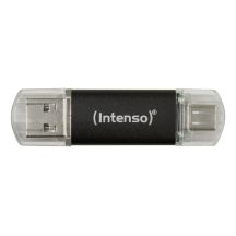 Intenso Twist Line USB Flash Drive 128GB USB Type-A / USB Type-C 3.2 Gen 1 (3.1 Gen 1) Anthracite