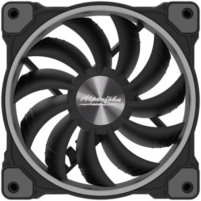 14. Alpenföhn Wing Boost 3 Computer Case, Processor Fan 12 cm Black 3 pcs.
