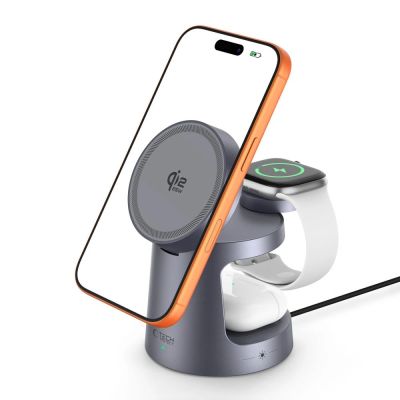 2. Tech-Protect QI2.2-25W-A48 3in1 Magnetic Wireless Charger - Navy Blue