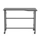 7. MACLEAN FOLDING DESK WITH WHEELS MACLEAN FOLDING DESK TABLE, BLACK, MOBILE, 100X65CM, MAX. 50KG, ANGLED, L-SHAPED, MC