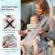 3. Momcozy Air Mesh Hip Seat Carrier, Gray