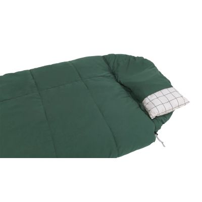 4. Outwell Camper Prime Synthetic Sleeping Bag 200cm Green (Zipper: Left)