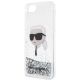 6. Karl Lagerfeld KLHCI8LNKHCH iPhone 7/8/ SE 2020/2022 silver/silver hardcase Glitter Karl Head