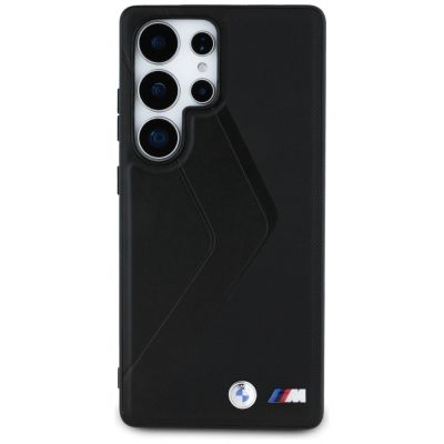 3. BMW Leather Oversized Stripes MagSafe case for Samsung Galaxy S25 Ultra - black