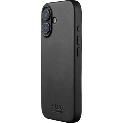 Mujjo iPhone 17 Black Leather Case