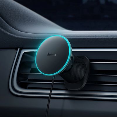 13. Baseus CW01 car holder for iPhone with 15W inductive charger for air vent - black