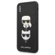 2. Karl Lagerfeld Saffiano Karl&Choupette Head case for iPhone X/XS - black