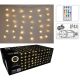 13. CHRISTMAS TREE LIGHTS LIGHT CURTAIN OUTSIDE/INTERNAL 144 LED 120X120CM WITH REMOTE CONTROL WARM WHITE