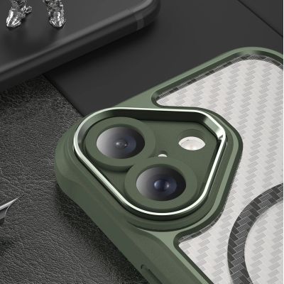 6. Leading Series MagSafe Silicone Case for iPhone 16 - Green
