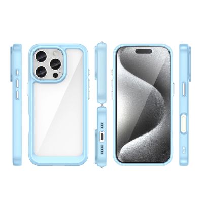 2. Outer Space Case for iPhone 16e / 17e with Flexible Frame - Blue