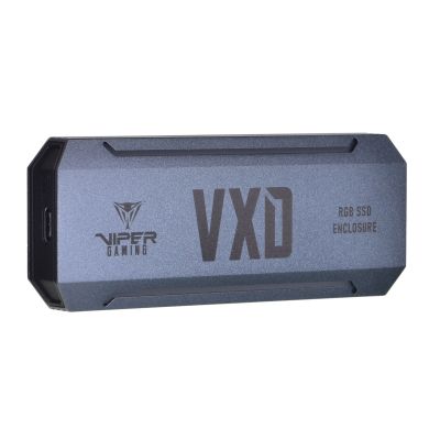 8. PATRIOT VXD SSD Enclosure USB3.2 M.2 NVMe 1.3 up to 2TB Aluminum RGB