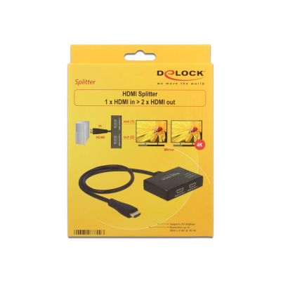 3. DeLOCK 87700 HDMI TV Splitter 2x HDMI