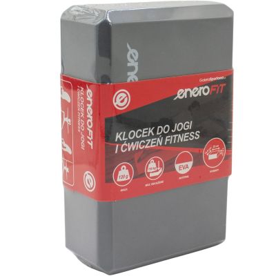 3. BLOCK CUBE FOR EXERCISES YOGA PILATES FITNESS GREY ENERO FIT