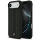 Mercedes Leather Laurel Leaves Stripes MagSafe Case for iPhone 17 Air - Black
