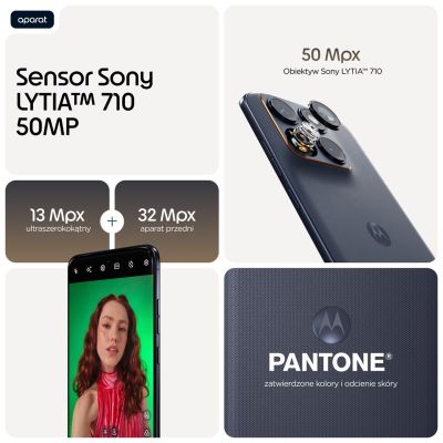 6. Motorola Moto Edge 70 Fusion 5G 8/256 GB Silhouette smartphone