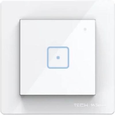 Wired single-pole switch white FS-01M Tech Controllers