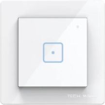 Wired single-pole switch white FS-01M Tech Controllers