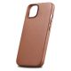 7. iCarer Case Leather Case Cover for iPhone 14 Plus Brown (MagSafe Compatible)