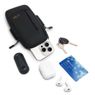 2. Tech-Protect M6 Universal Sport Armband - Black and Orange