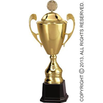 2. Gold metal cup with lid