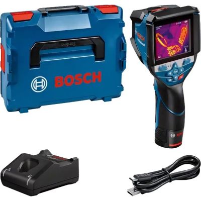 11. Bosch GTC 600 C Noise equivalent temperature difference (NETD) IR Black, Blue 256 x 192 px Built-in LCD display