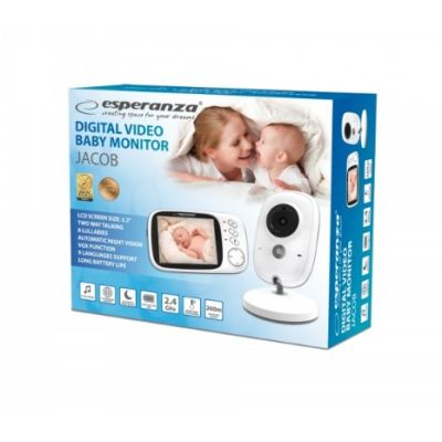 2. ESPERANZA Electronic Baby Monitor with 3.2" LCD Display JACOB EHM002