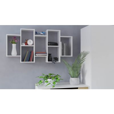 3. BILBAO 7.0 WALL-MOUNTED SHELVES, MATTE WHITE