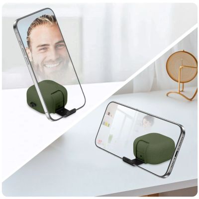 6. Tech-Protect Slim Hook Case for Samsung Galaxy Buds 4 / 4 Pro - Green
