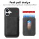 7. Synthetic Leather iPhone 17 Case with Detachable MagSafe Compatible Card Holder - Black