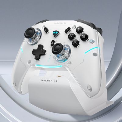 4. Machenike G5Pro Max Wireless Game Controller with Charging Station - White
