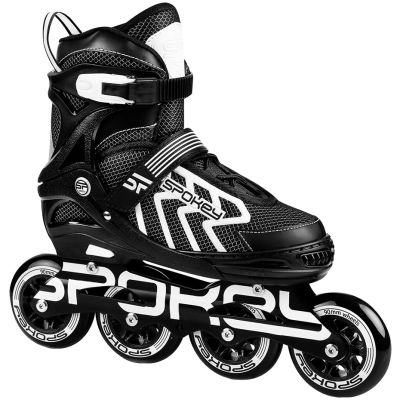 7. Spokey Khan Bk/Wh Jr inline skates 927032-927033