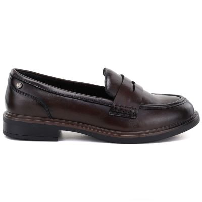 2. Brown leather loafers, loafers, Vinceza 133119