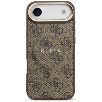 3. Guess 4G PU Classic Logo MagSafe Case for iPhone 17 Air - Brown